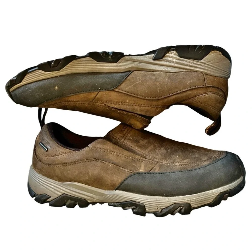 Merrell Coldpack Ice + Moc Waterproof Shoes Mens 13 WIDE Vibram Sole Artic Grip